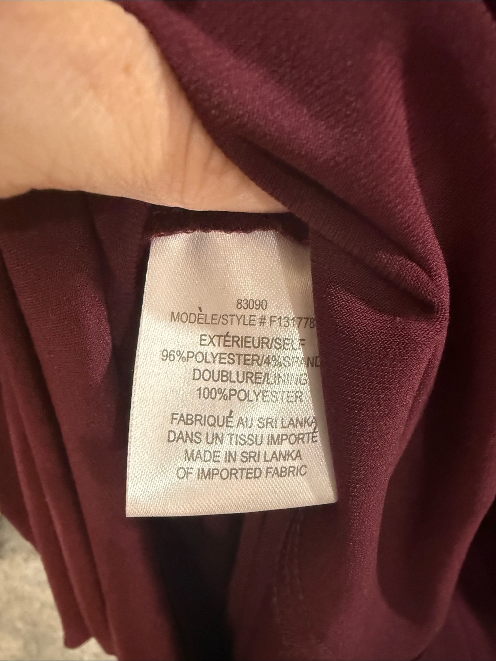 Aura Plus-Size V-Neck Ruched Midi Dress in Plum - Picture 6 of 6